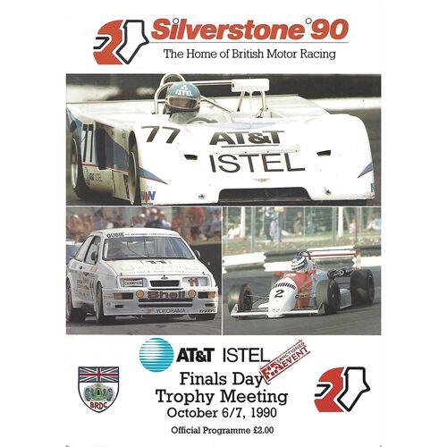 1990 Silverstone BRDC Finals Day Trophy Meeting (06-07/10/1990) Motor Racing Programme