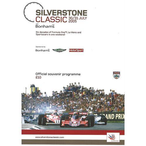 2005 Silverstone Classic Meeting (30-31/07/2005) Motor Racing Programme & Race Card