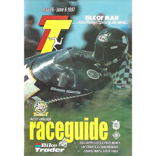 1997 Isle of Man T.T Festival Races Motor Cycle Racing Programme, Racecard & TT Special Newspaper