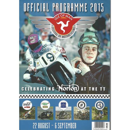 2015 Isle of Man T.T Festival Races Motor Cycle Racing Programme