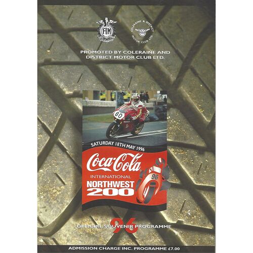 1996 International Northwest 200 Motor Cycle Racing Programme