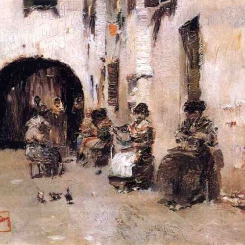 Stringing Beads, Venice