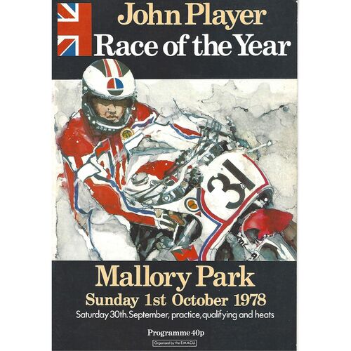 1978 Mallory Park Race of the Year Race Meeting (01/10/1978) Motor Cycle Racing Programme