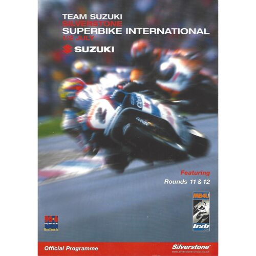 2000 Silverstone Superbike International Race Meeting (01-02/07/2000) Motor Cycle Racing Programme