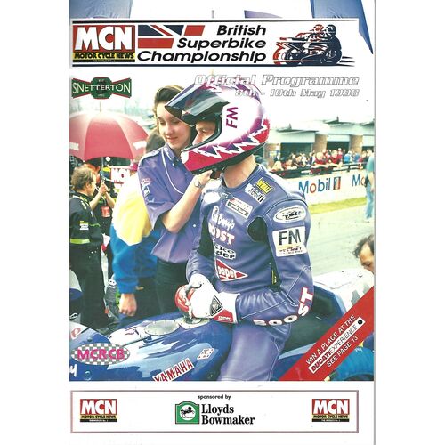 1998 Snetterton British Superbike Championship Meeting (08-10/05/1998) Motor Cycle Racing Programme