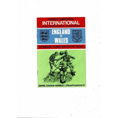 1969 England v Wales Football Programme