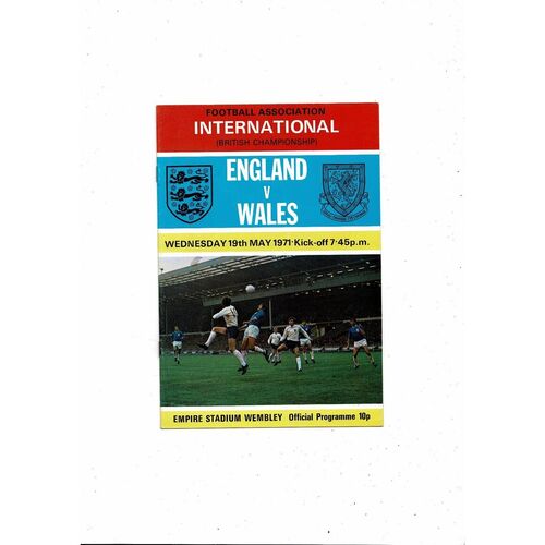 1971 England v Wales Football Programme