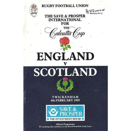 5 Nations/6 Nations Rugby Union Programmes