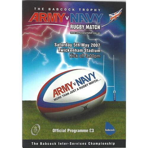 Army v Navy Rugby Union Programmes