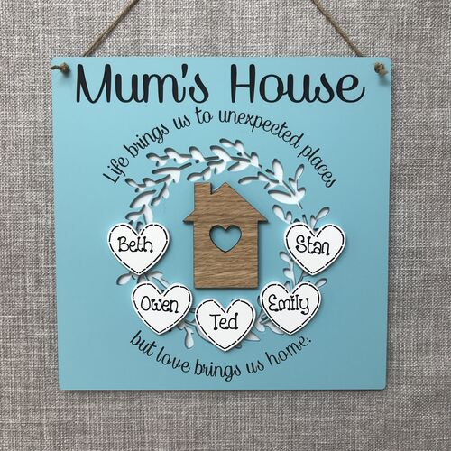 ‘ Mums House ‘ plaque