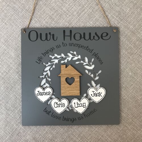 ‘ Mums House ‘ plaque