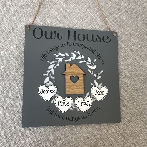 ‘ Mums House ‘ plaque