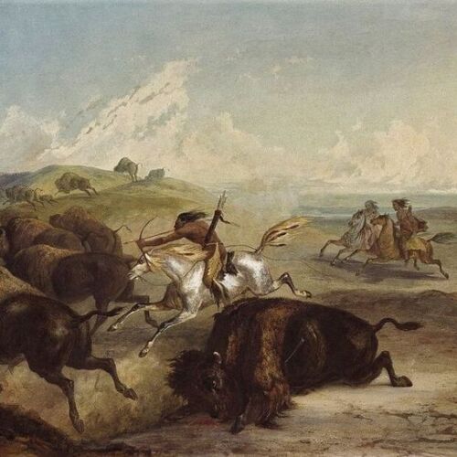Indians Hunting the Bison