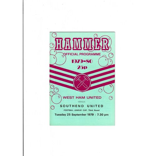 West Ham United Home Football Programmes