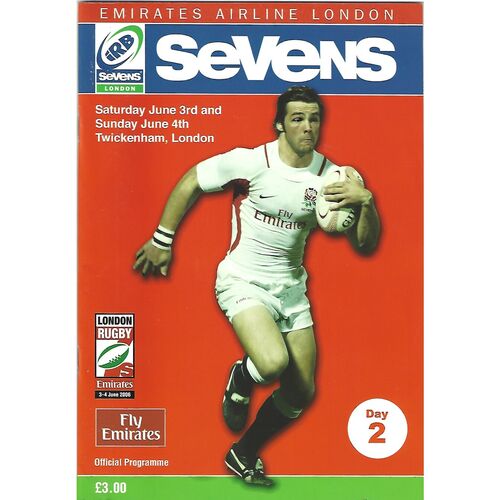 2006 London Sevens IRB World Sevens Series Rugby Union Programme