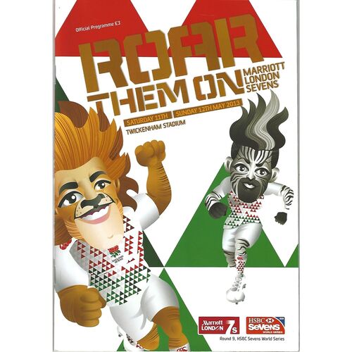 2013 London Sevens IRB World Sevens Series Rugby Union Programme & Match Ticket