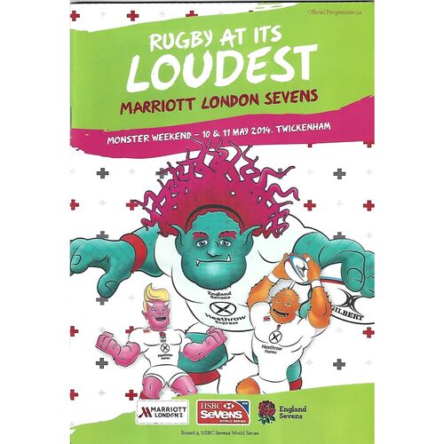 2014 London Sevens IRB World Sevens Series Rugby Union Programme & Match Ticket