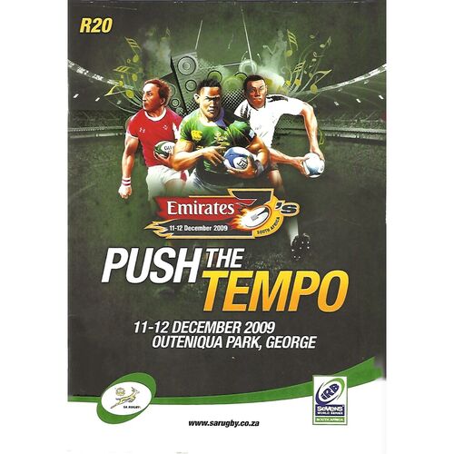 2009 South African Sevens IRB World Sevens Series Rugby Union Programme