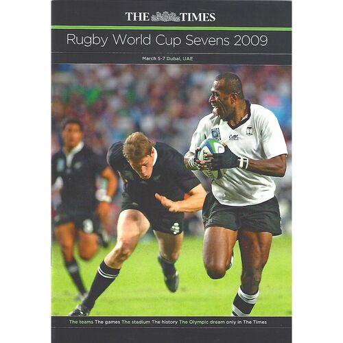 2009 Dubai Sevens IRB World Sevens Series Rugby Union Programme