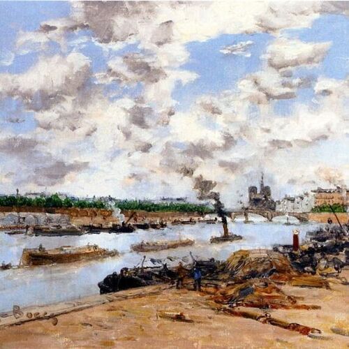 The Seine, Quay Henri IV, Paris