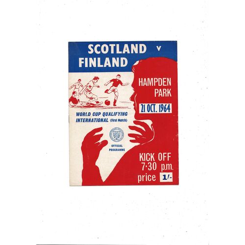 1964 Scotland v Finland Football Programme