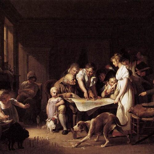 Reading of the Bulletin of the Grand Army