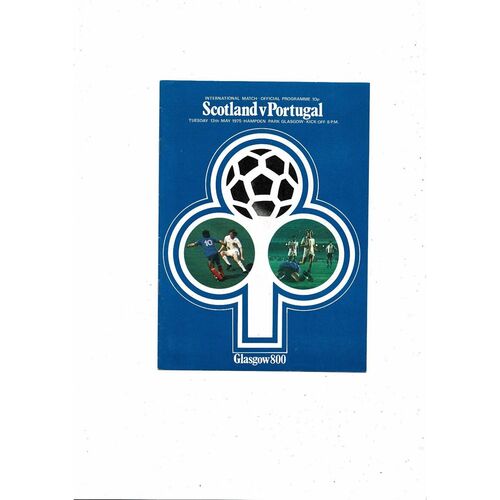 1975 Scotland v Portugal Football Programme