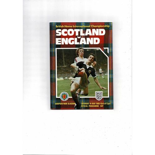 1980 Scotland v England Football Programme