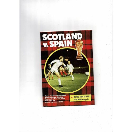 Scotland Home Football Programmes