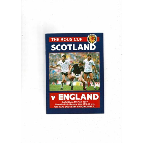 Scotland Home Football Programmes