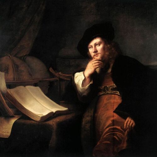 A Scholar at His Desk