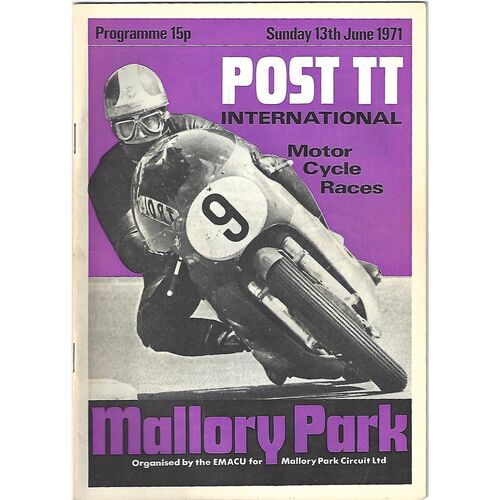 1971 Mallory Park Post T.T International Motor Cycle Race Meeting (13/06/1971) Motor Cycle Racing Programme