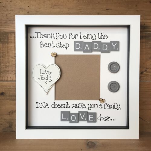 Custom Photo Frame – Father’s Day Gift for Dad, Stepdad or Stepmum