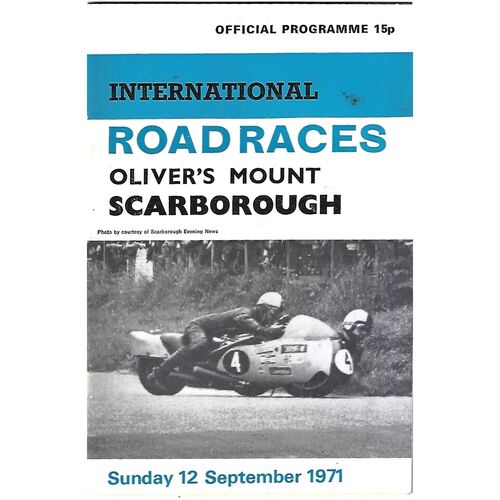 Oliver's Mount Motor Cycle Racing Programmes