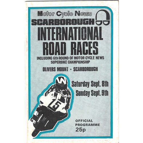 Oliver's Mount Motor Cycle Racing Programmes