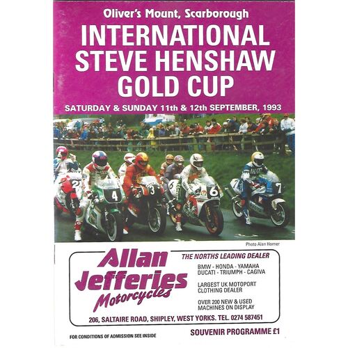 Oliver's Mount Motor Cycle Racing Programmes