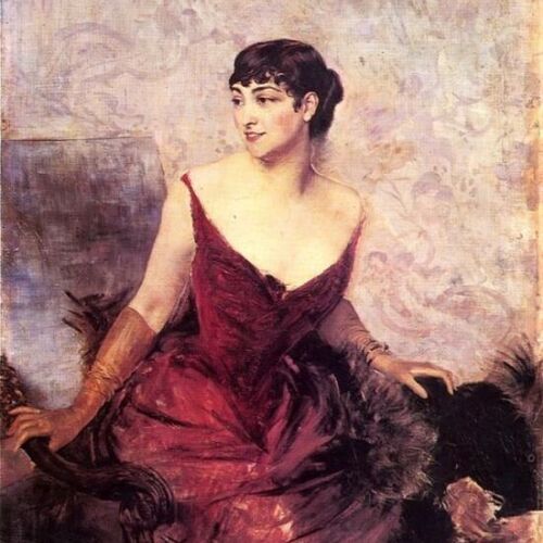 Countess de Rasty Seated in an Armchair