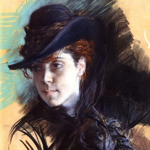 Girl in a Black Hat