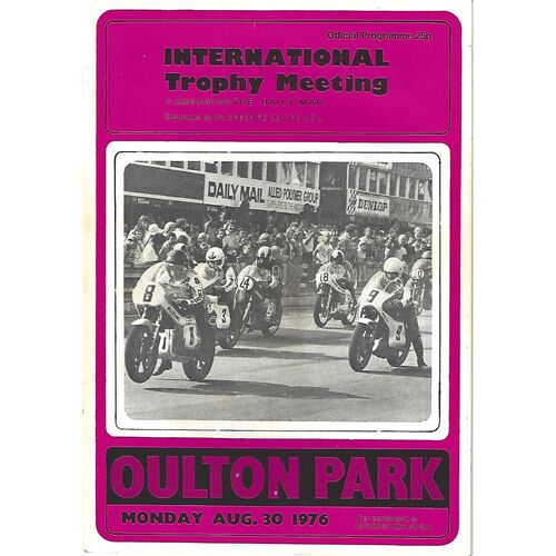Oulton Park Motor Racing/Motor Cycle Racing Programmes