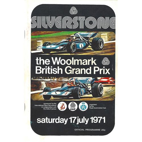 1971 British Grand Prix Motor Racing Programme
