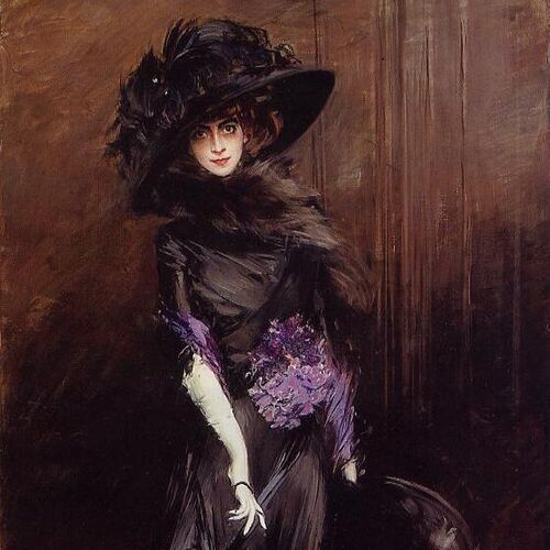 Portrait of the Marchesa Luisa Casati with a Greyhound