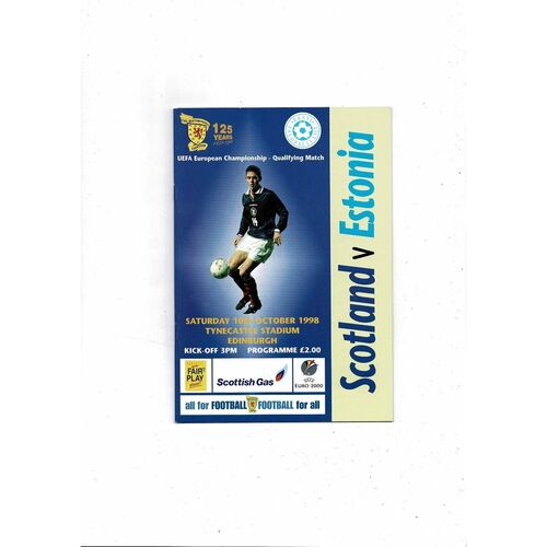 1998 Scotland v Faroe Island Football Programme