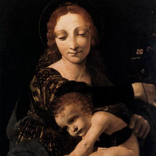 Virgin and Child with a Flower Vase
