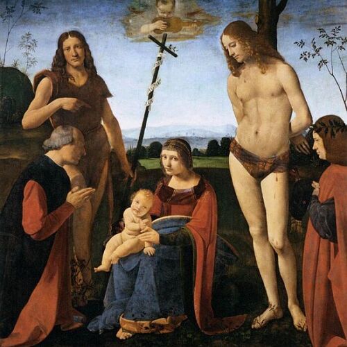 Virgin and Child with Sts. John the Baptist and Sebastian (Pala Casio)