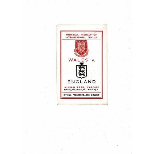 Wales Home Football Programmes