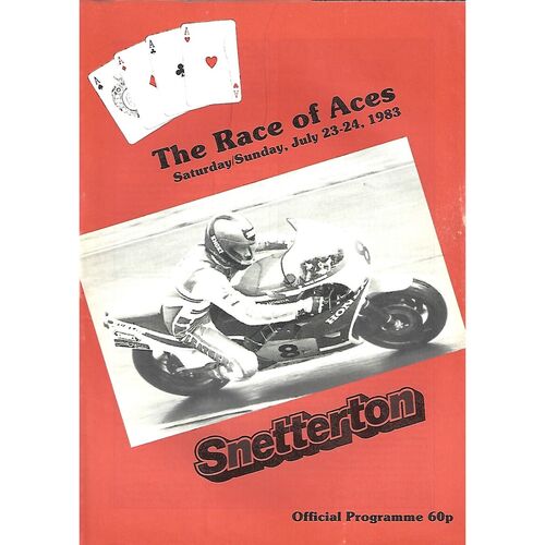 1983 Snetterton The Race of Aces Race Meeting (23-24/07/1983) Motor Cycle Racing Programme