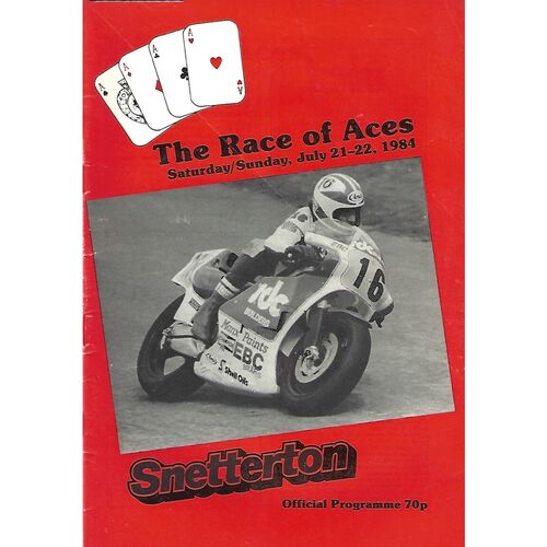 1984 Snetterton The Race of Aces Race Meeting (21-22/07/1984) Motor Cycle Racing Programme