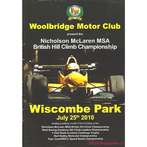 Wiscombe Park Motor Sport Programmes