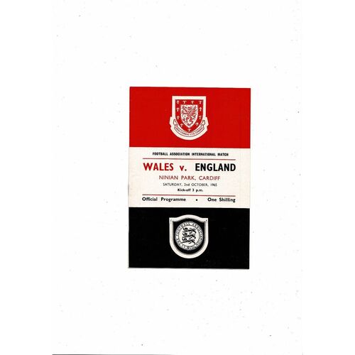 1965 Wales v England International Football Programme @ Cardiff City