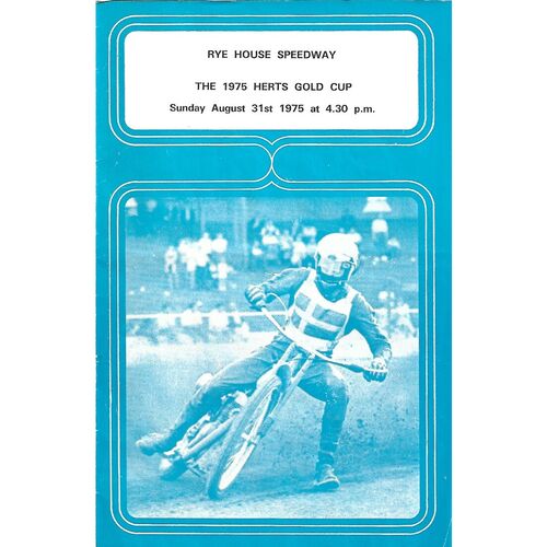 Herts Gold Cup Speedway Programmes